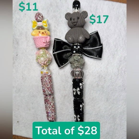 Cute Black and Pink Cartoon Figure - Picture 11 of 12